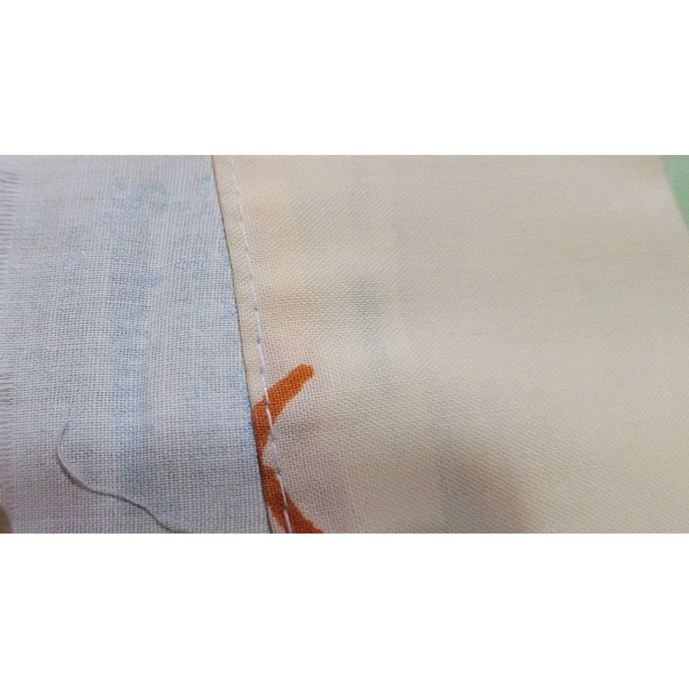Vintage Asian-Inspired Full Flat & Fitted Sheets Set With Scenic Mountain & Tree